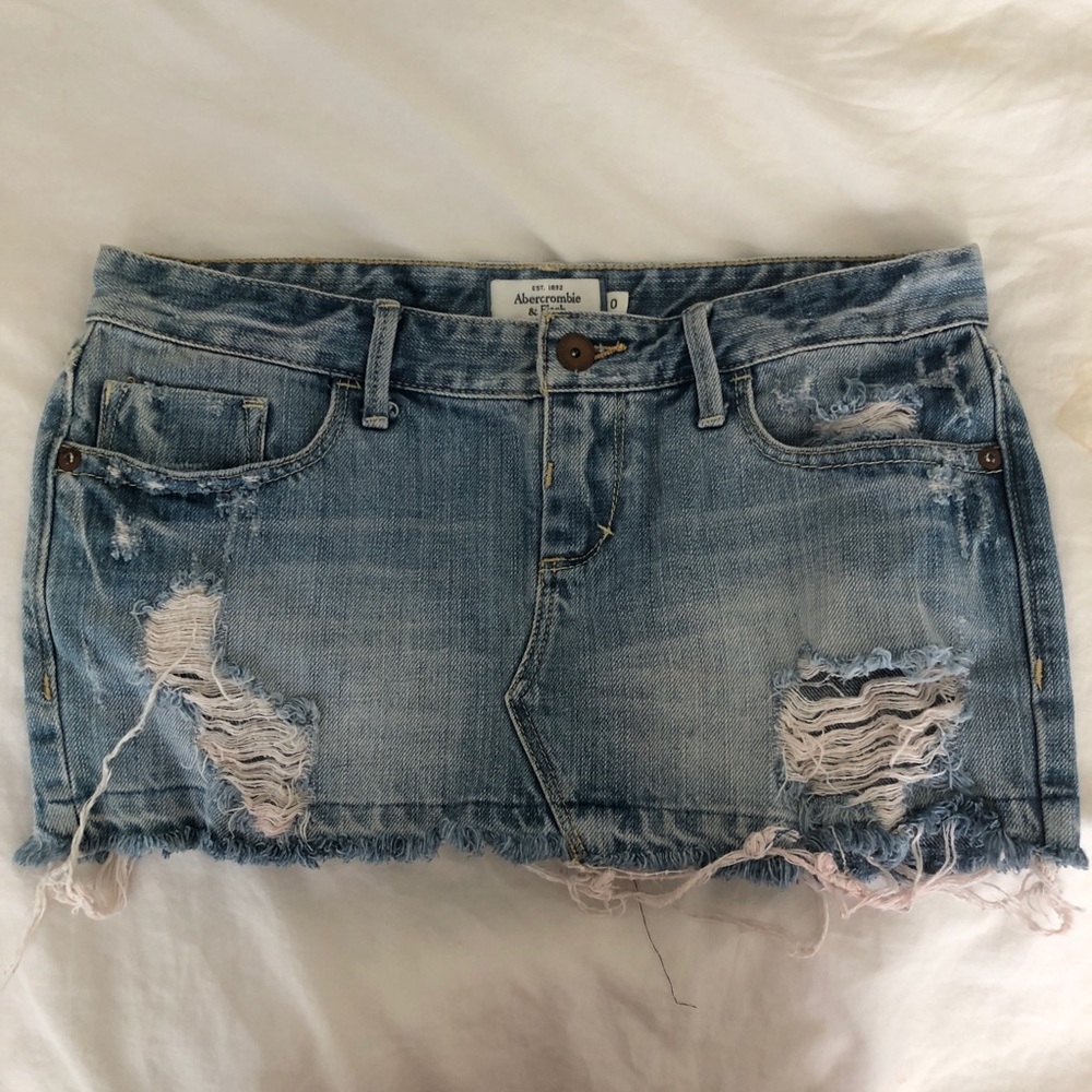 A&F Mini Jean Skirt